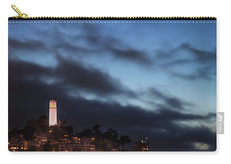 Coit Tower Zip Pouch featuring the photograph Until It's Over by Laurie Search