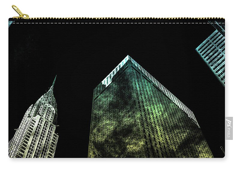 American Zip Pouch featuring the digital art Urban Grunge Collection Set - 02 by Az Jackson