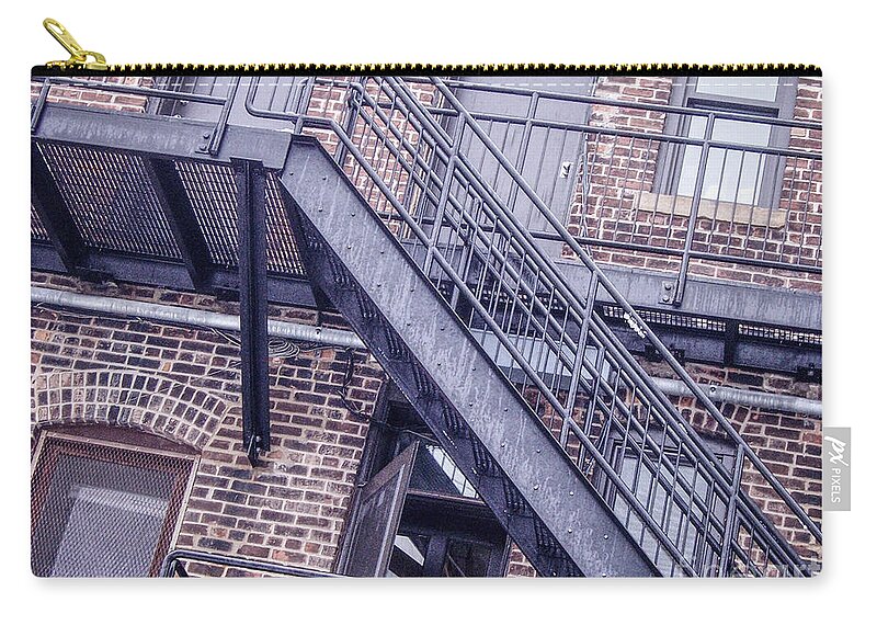 Ann Arbor Zip Pouch featuring the photograph Urban Structure by Phil Perkins