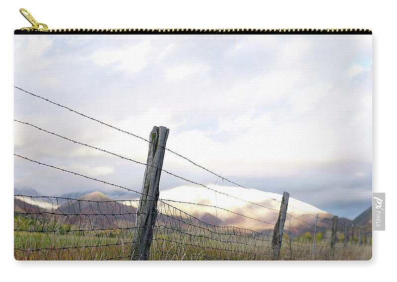 Scenics Zip Pouch featuring the photograph Usa, Colorado, Mountain Landscape With by John Kelly