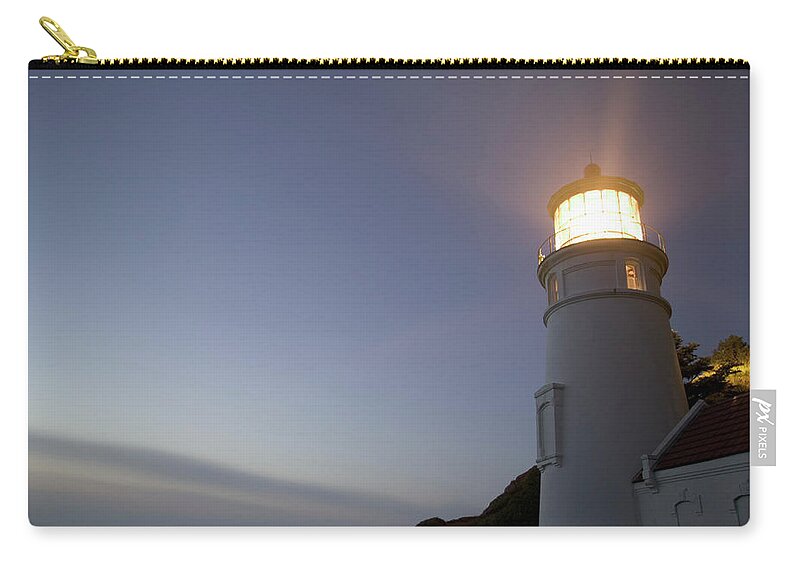 Part Of A Series Zip Pouch featuring the photograph Usa, Oregon, Heceta Head Lighthouse by Rene Frederick