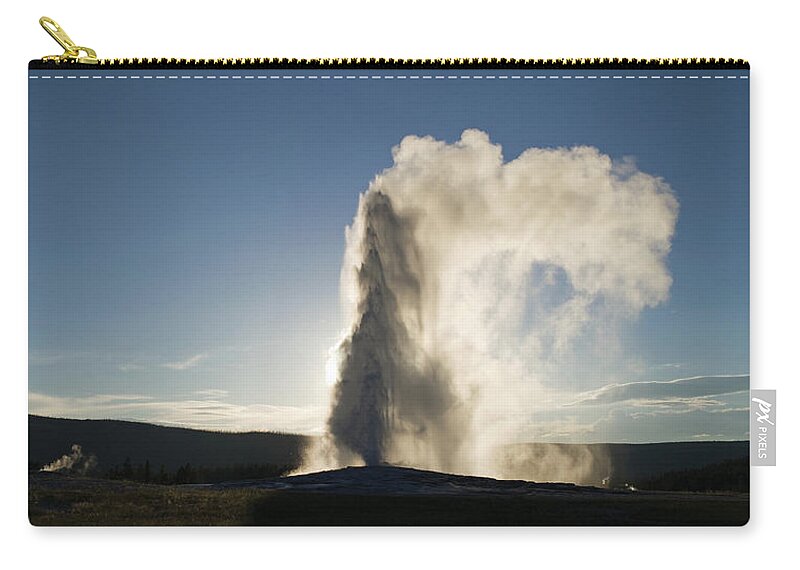 Outdoors Zip Pouch featuring the photograph Usa, Wyoming, Yellowstone Np, Old by Siegfried Layda