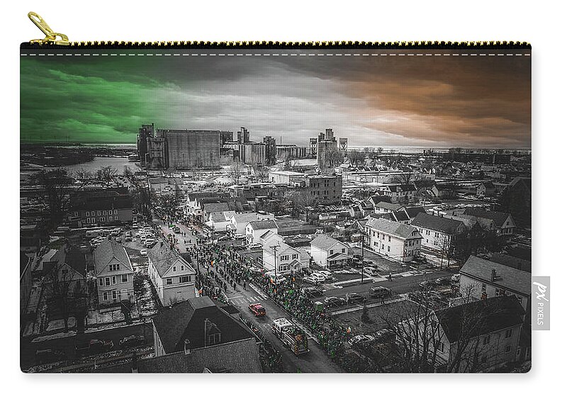 First Ward Zip Pouch featuring the photograph Valley - Ward Parade by John Angelo Lattanzio