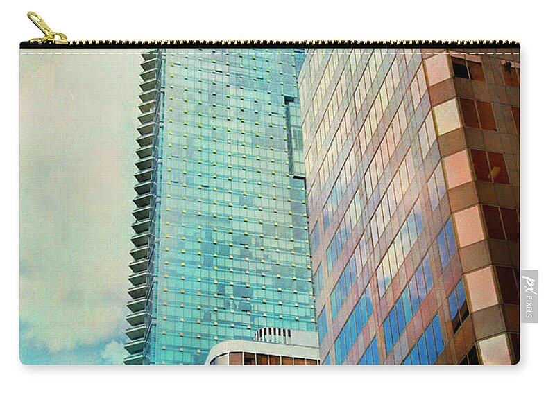 Vancouver Zip Pouch featuring the photograph Vancouver Skyline by Theresa Tahara