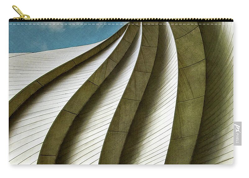 Kauffman Performing Arts Center Carry-all Pouch featuring the photograph Variations On Kauffman by Doug Sturgess