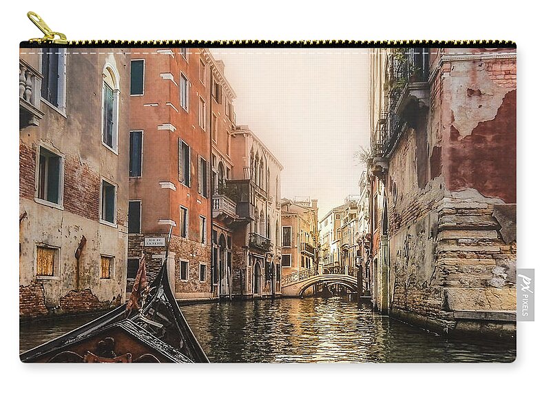 Canal Zip Pouch featuring the photograph Venice by Anamar Pictures