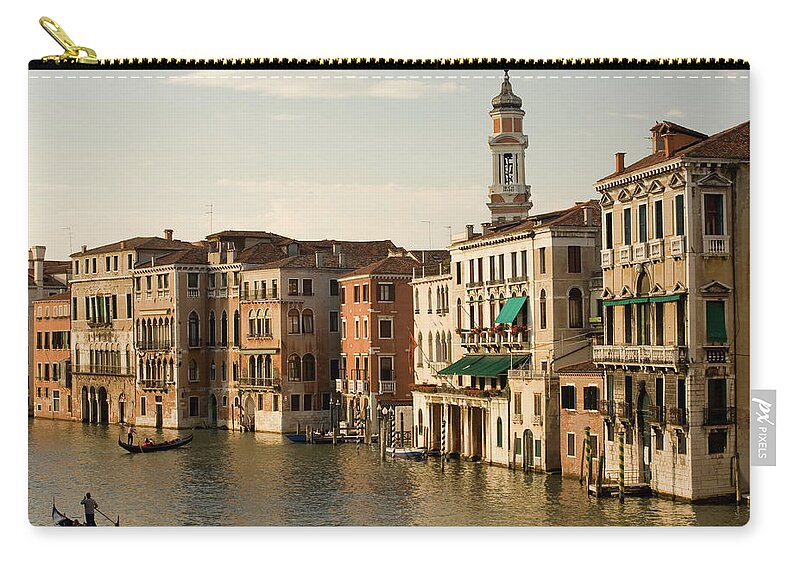 Scenics Zip Pouch featuring the photograph Venice Grand Canal by Bluestocking
