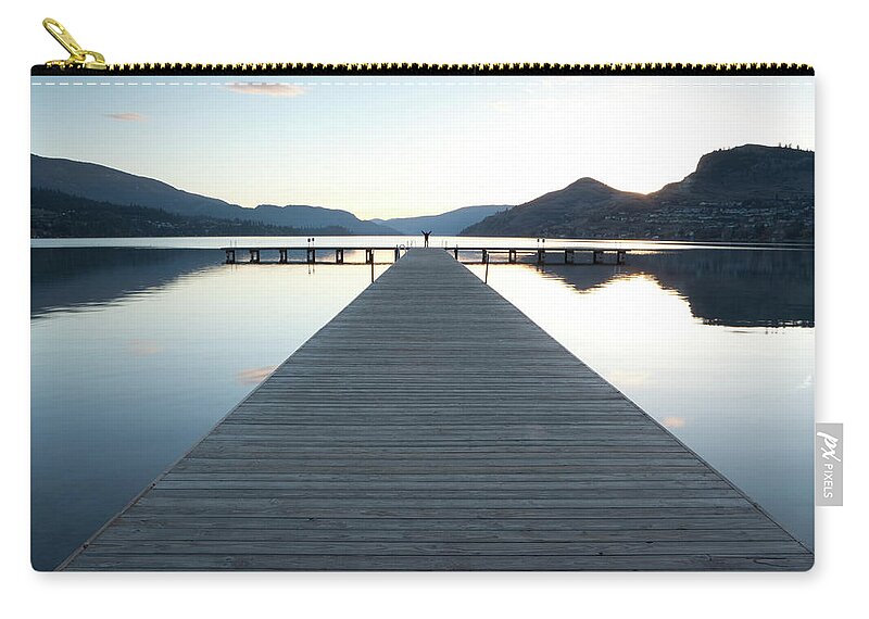 Scenics Zip Pouch featuring the photograph Vernon British Columbia by Mysticenergy