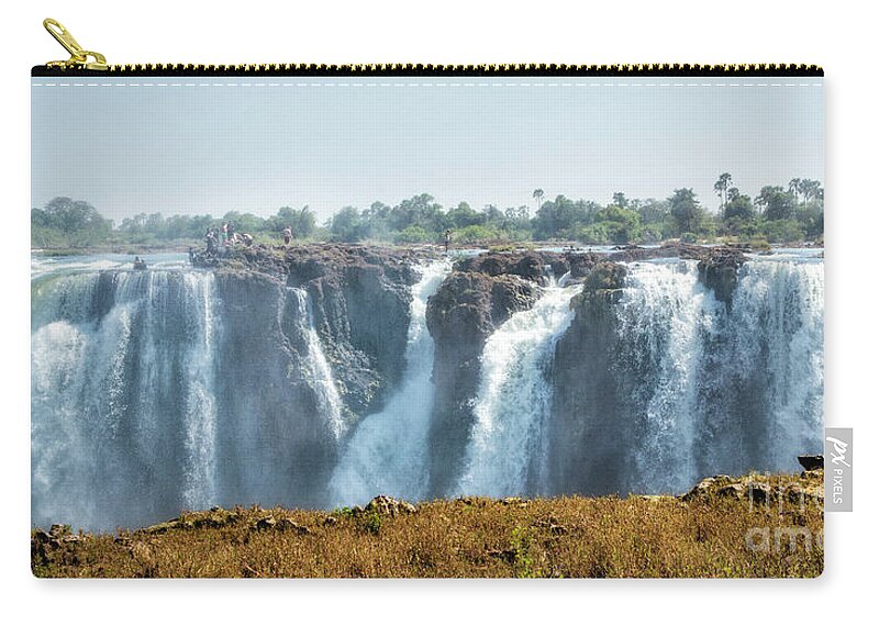 S Africa Zip Pouch featuring the photograph Victoria Falls 19 by Timothy Hacker