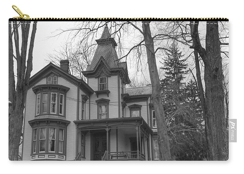 Waterloo Village Carry-all Pouch featuring the photograph Victorian Mansion - Waterloo Village by Christopher Lotito
