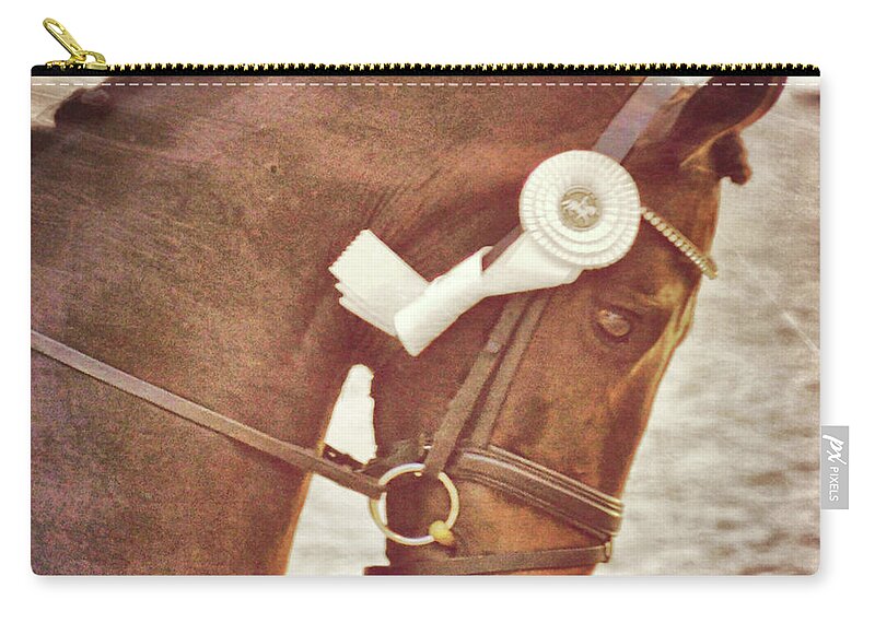 Art Zip Pouch featuring the photograph Victory Gallop Reward by JAMART Photography