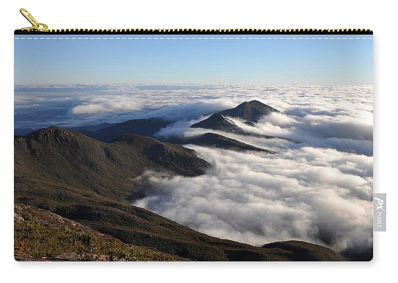 Scenics Zip Pouch featuring the photograph View From Pico Da Bandeira by Sandro Helmann
