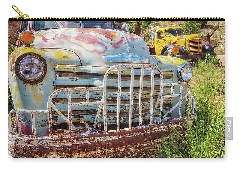 Cars Zip Pouch featuring the photograph Vintage Beauty 5 by Marisa Geraghty Photography
