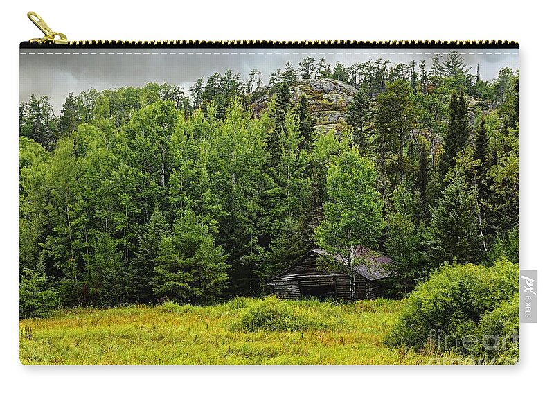 Photography Zip Pouch featuring the photograph Waiting for the Fall by Larry Ricker