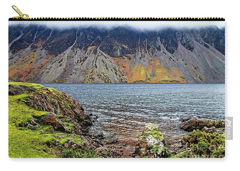 Wasdale Zip Pouch featuring the photograph Wast Water Screes Lake District by Martyn Arnold