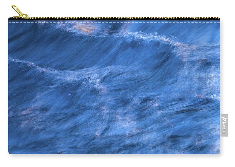 Abstract Zip Pouch featuring the photograph Water Abstract by Jonathan Nguyen