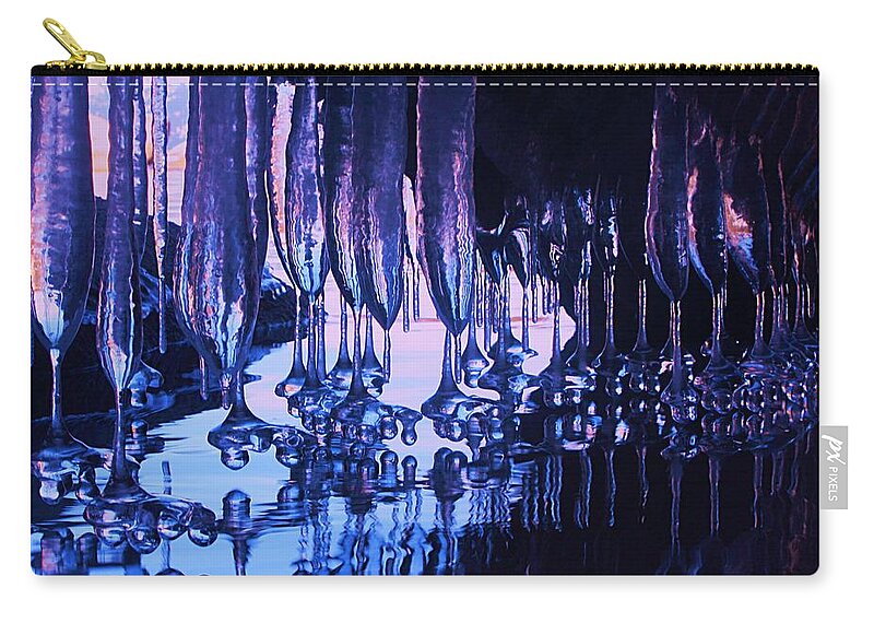 Lake Tahoe Zip Pouch featuring the photograph Water Alive by Sean Sarsfield