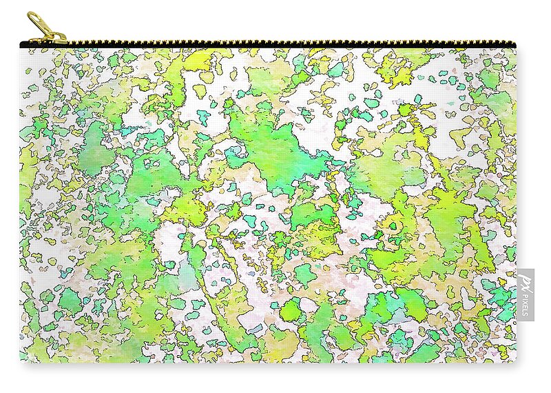 Watercolor Zip Pouch featuring the painting Watercolor Abstract - Fun on the Playground by Kerri Farley
