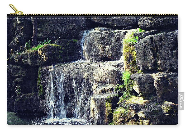 Watering Hole Zip Pouch featuring the photograph Watering Hole by Cyryn Fyrcyd