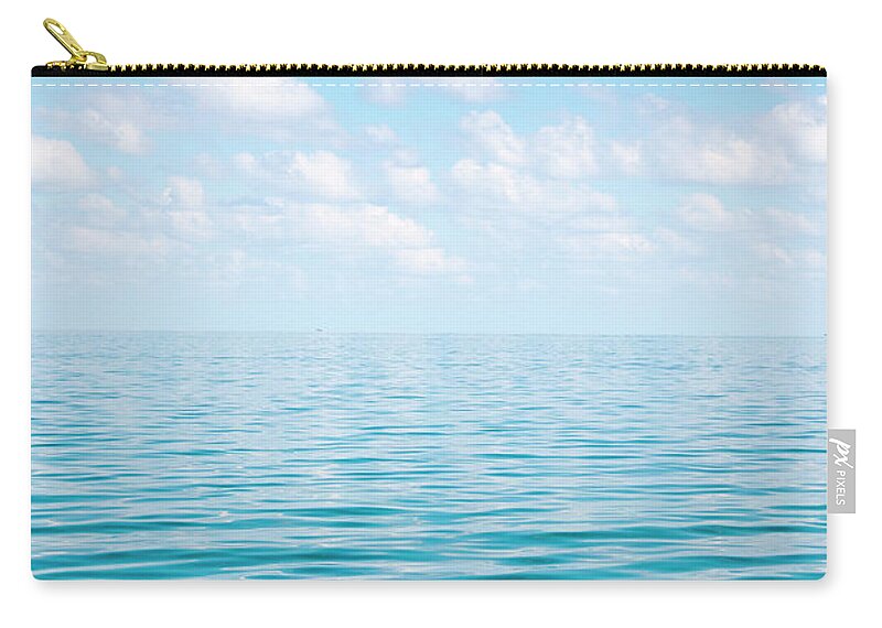 Tranquility Zip Pouch featuring the photograph Wave Pattern In Shallow Water by Holger Leue