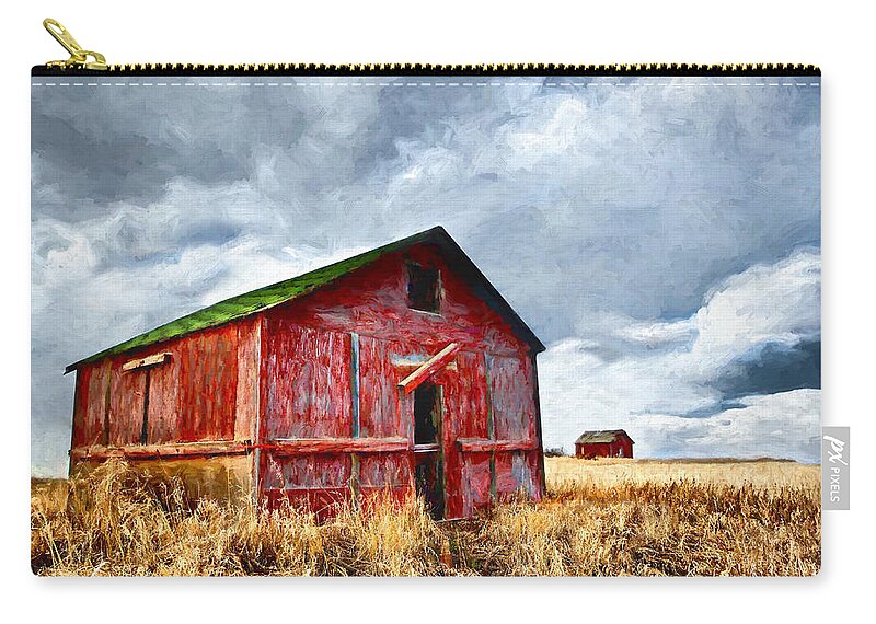 Barn Zip Pouch featuring the photograph Weathered by Susan Hope Finley