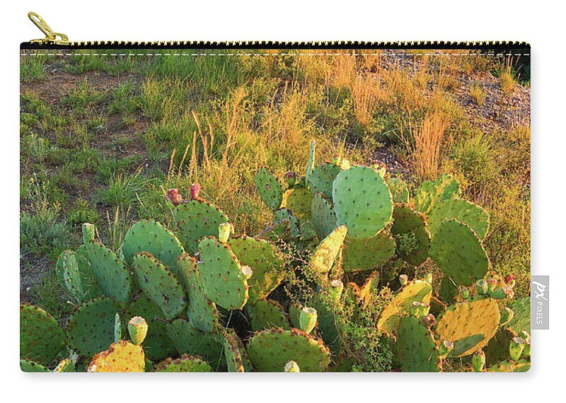 Scenics Zip Pouch featuring the photograph West Texas Canyon Country At Buffalo by Dszc