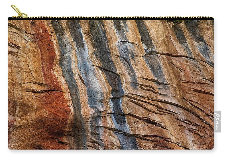 Oak Creek Canyon Zip Pouch featuring the photograph Westfork's Varnish by Tom Kelly