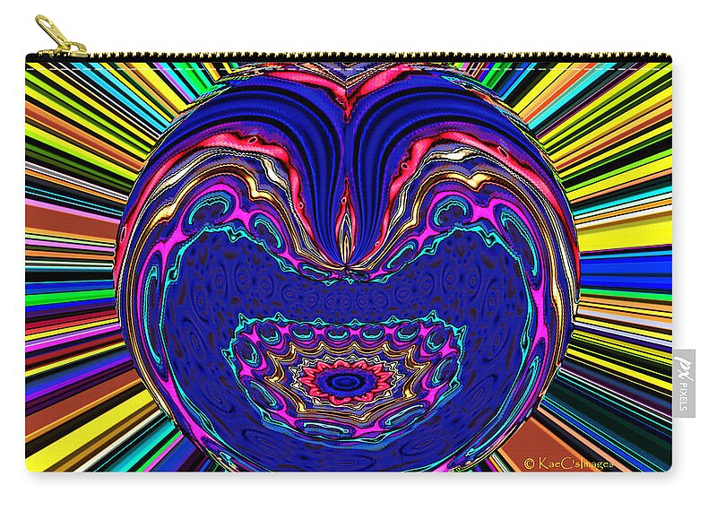 Sunburst Carry-all Pouch featuring the digital art What do You See? by Kae Cheatham