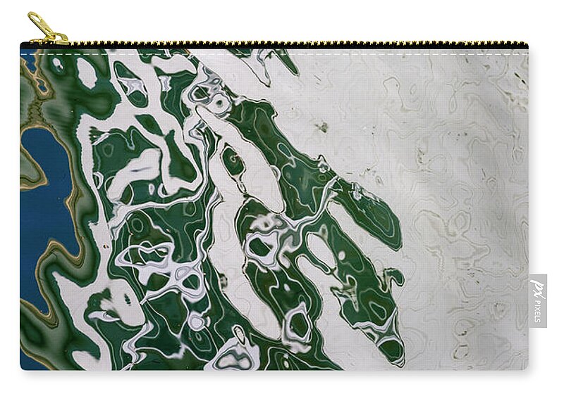 Abstracts Zip Pouch featuring the photograph Whimsical Reflection by Robert Potts