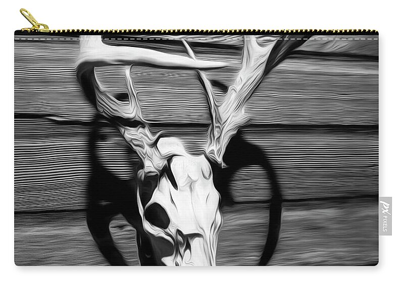 Kansas Zip Pouch featuring the photograph White-tail Deer 007 by Rob Graham