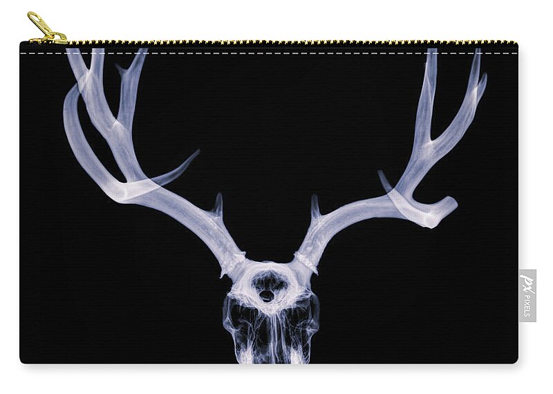 Kansas Zip Pouch featuring the photograph White-tailed Deer x-ray 004 by Rob Graham