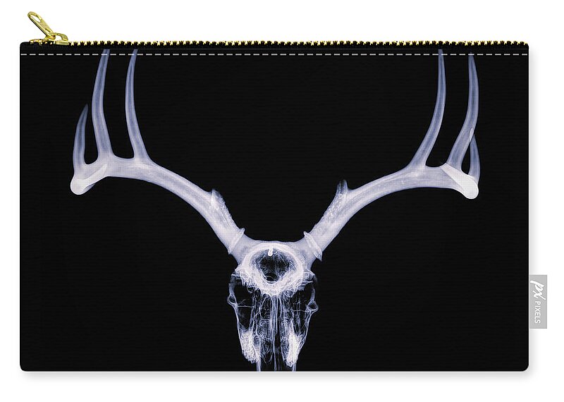 Kansas Zip Pouch featuring the photograph White-tailed Deer x-ray 007 by Rob Graham
