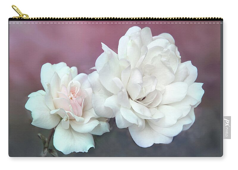 Wild Roses Zip Pouch featuring the photograph Wild About Roses by Leda Robertson