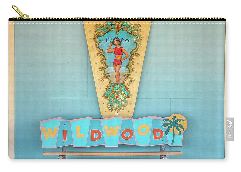 Wildwood Zip Pouch featuring the photograph Wildwood Days by Kristia Adams