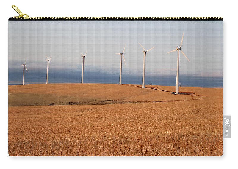 Environmental Conservation Zip Pouch featuring the photograph Wind Power by Image By Brent R. Carreau