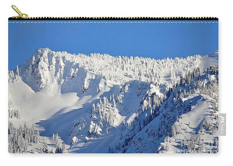 Snow Zip Pouch featuring the photograph Winter by Dorrene BrownButterfield