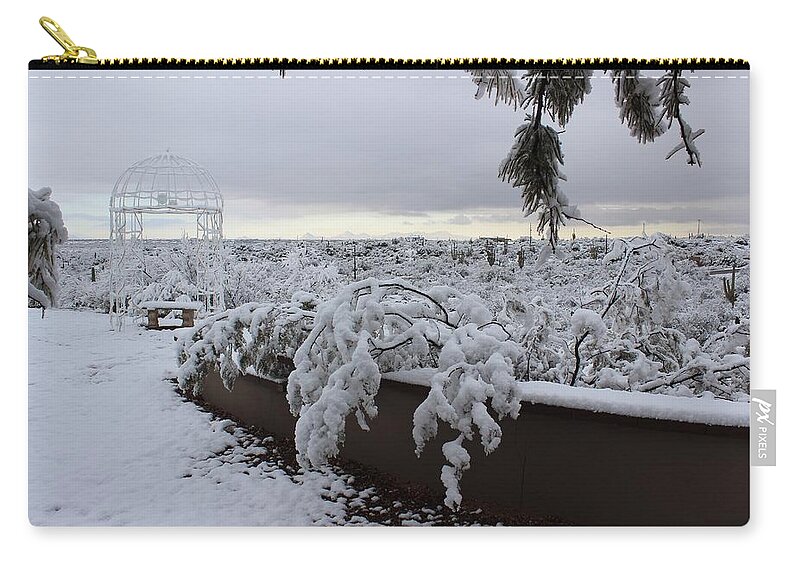 Winter Zip Pouch featuring the photograph Winter in Arizona No.1 by Kume Bryant