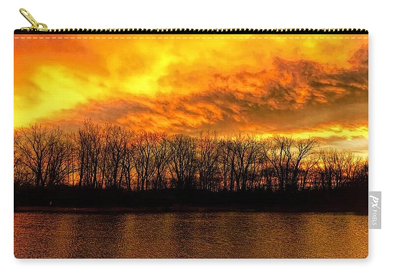  Carry-all Pouch featuring the photograph Winter Warmth by Jack Wilson