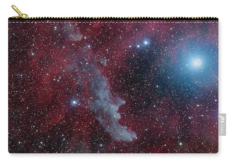 Constellation Zip Pouch featuring the photograph Witch Head Nebula Ic2118 by Image By Marco Lorenzi, Www.glitteringlights.com