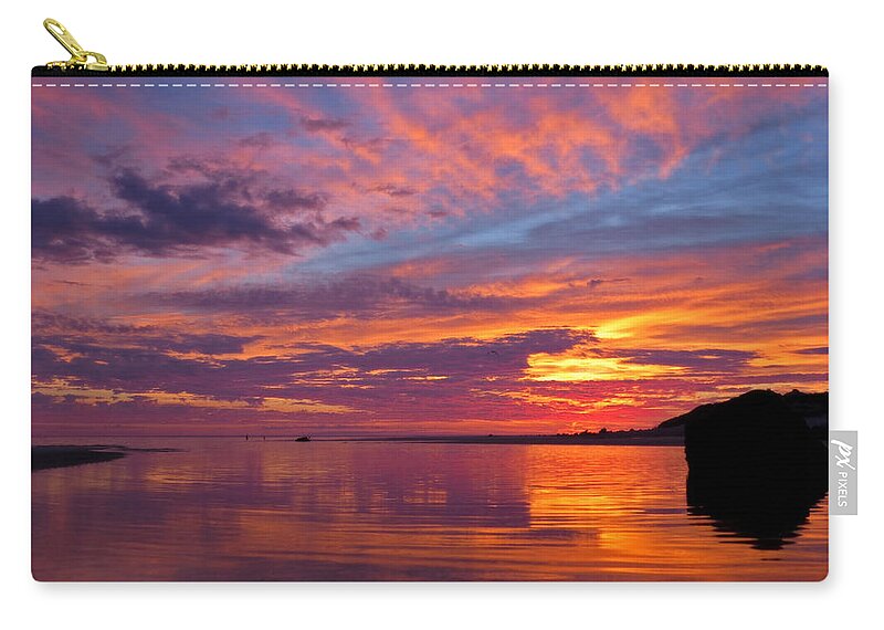 #capecodbay Zip Pouch featuring the photograph Wonderment by Dianne Cowen Cape Cod Photography