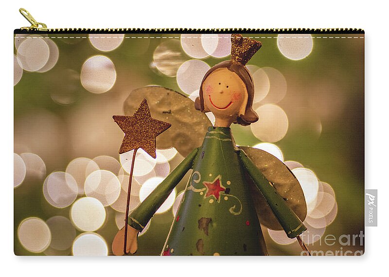 Mt Outdoor Photographer Zip Pouch featuring the photograph Xmas Fairy by Mariusz Talarek