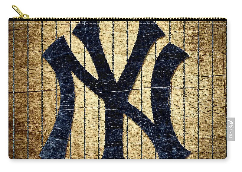 New York Zip Pouch featuring the photograph Yankee Fan by Billy Knight