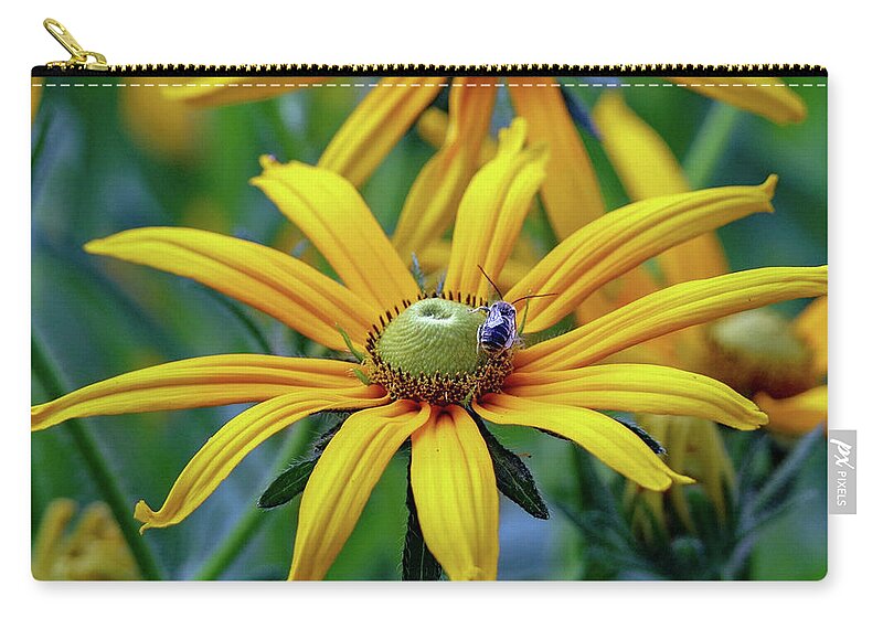 Flower Zip Pouch featuring the photograph Yellow Flower by Susan Rydberg