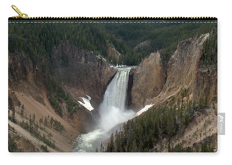 Scenics Zip Pouch featuring the photograph Yellowstone National Park by Marisa López Estivill