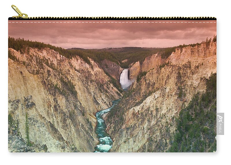 Scenics Zip Pouch featuring the photograph Yellowstone National Park, Yellowstone by Michele Falzone