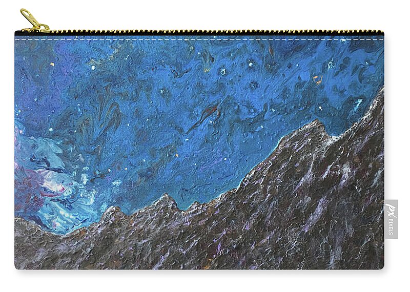 Landscape Zip Pouch featuring the painting You Can See Forever by Mr Dill