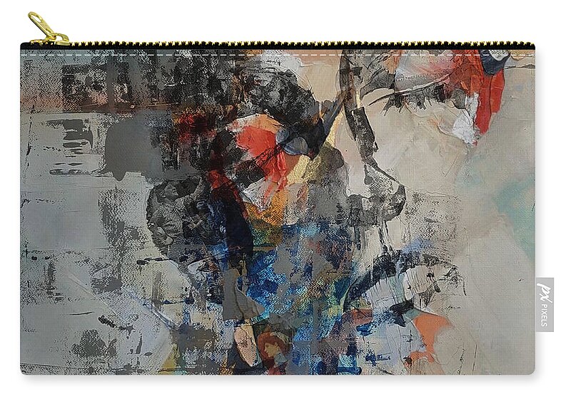 Women Zip Pouch featuring the mixed media You Don't Own Me _ Miss Sarajevo by Paul Lovering
