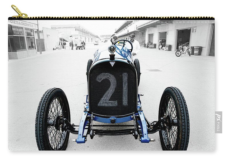  Zip Pouch featuring the photograph 1916 Hudson by Josh Williams