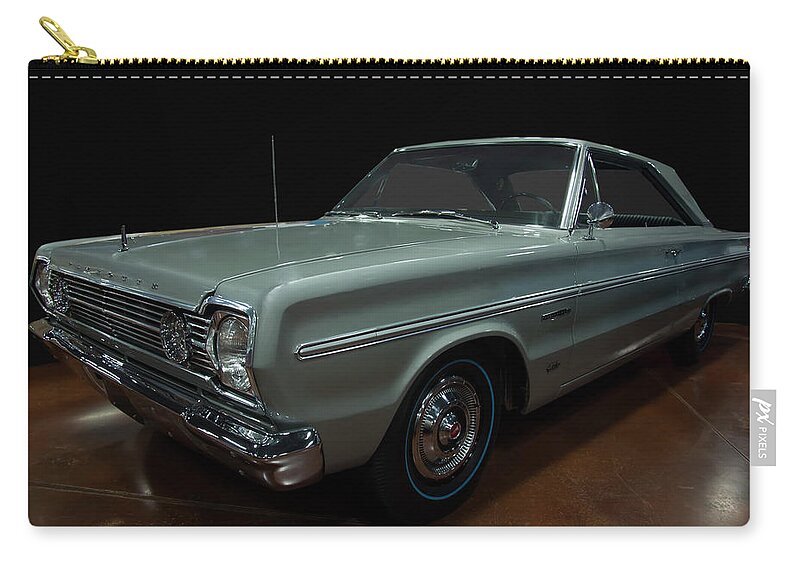 1966 Plymouth Belvedere Ii Zip Pouch featuring the photograph 1966 Plymouth Belvedere II by Flees Photos