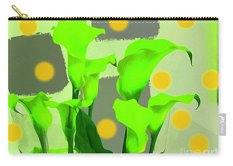Walter Paul Bebirian: Volord Kingdom Art Collection Grand Gallery Zip Pouch featuring the digital art 1-28-2070zabc by Walter Paul Bebirian